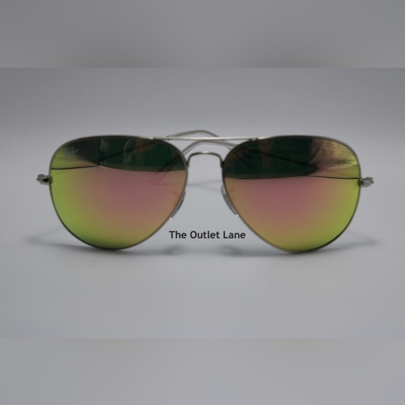 Model Display RayBan Aviator Pink Mirror RB3025 Reflective - Picture 7 of 16